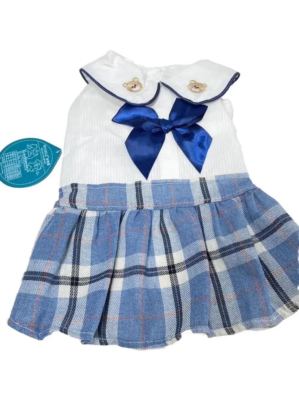 Dog School Girl Style Dress Medium Pet Outfit Costume Clothes Brand New